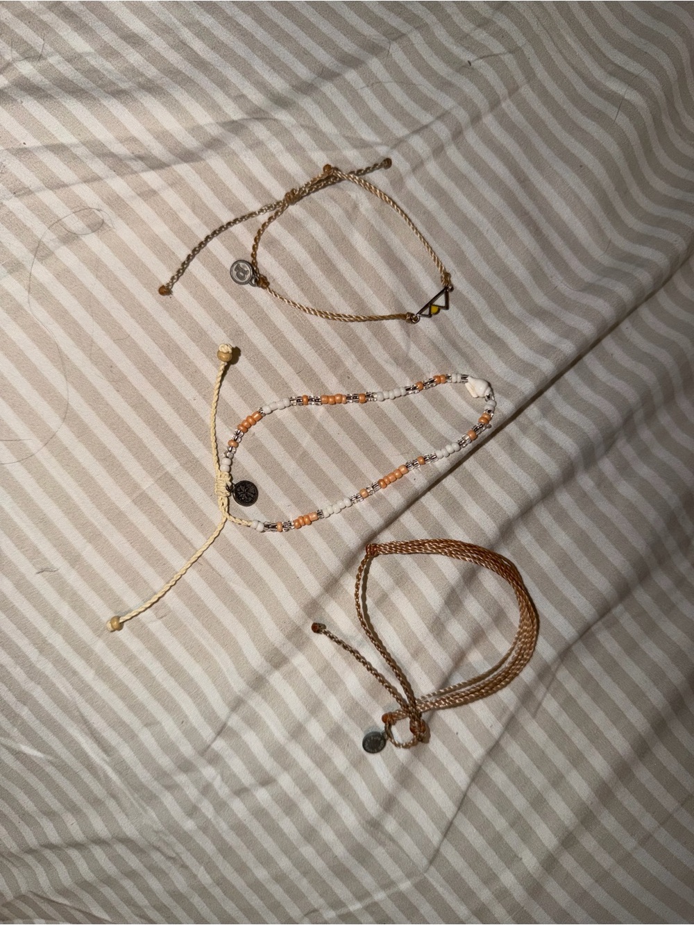 Pura Vida Gold, Peach & Cream Bracelet Trio